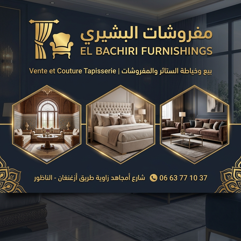 التوصيل والتركيب بجميع أحياء الناظور والشرق - مفروشات البشيري